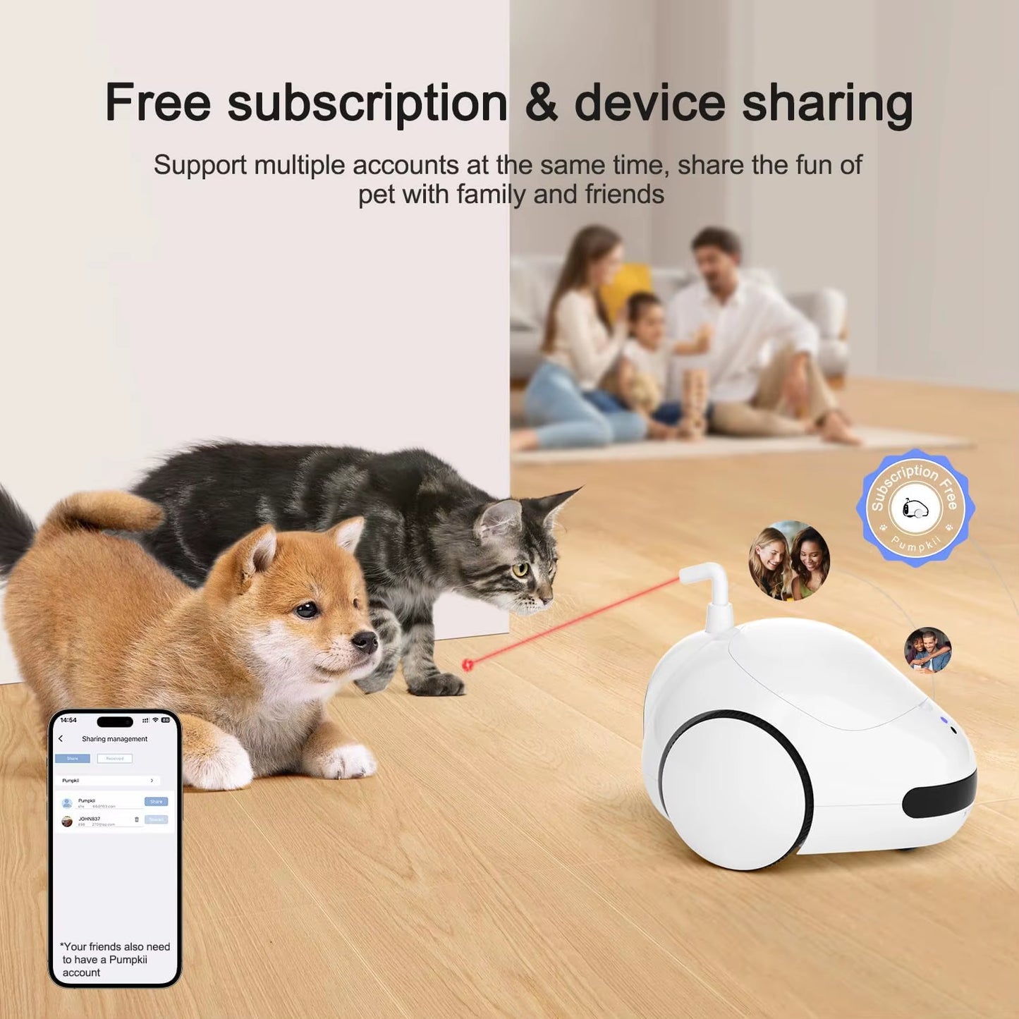 Pet Camera, Moving Pet Camera Robot with Phone App, Cat Toys with Camera, Pet Camera Treat Dispenser Robot, Dog Camera with Nigh